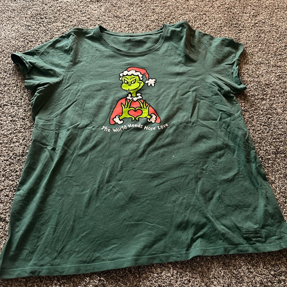 Life is good grinch t-shirt